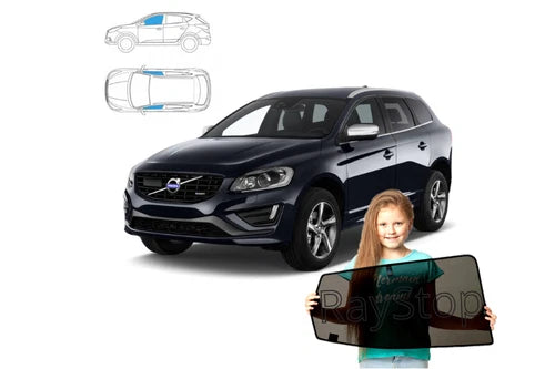 Parasolare față pentru Volvo XC60 I 2008/17, set 2 piese