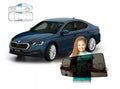 Parasolar pentru Skoda Octavia IV 4 Liftback, geamuri laterale față, 2 piese
