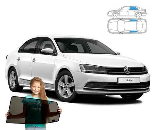 Parasolar pentru Volkswagen Jetta 6 VI sedan 2010-2018, set de 2, cu magneți