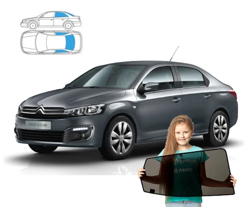 Parasolare pentru Citroen C-Elysee II, 2 parasolare, set 3 piese cu magneți