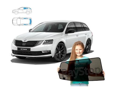 Parasolare pentru Skoda Octavia III 3 Combi (2013-2019) - set de 6 piese