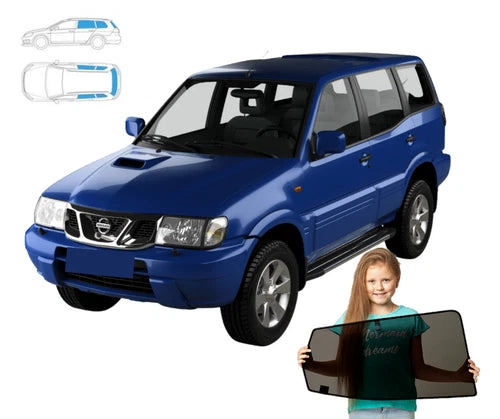 Parasolar pentru Nissan Terrano 2 II 95-06, set de 5 piese