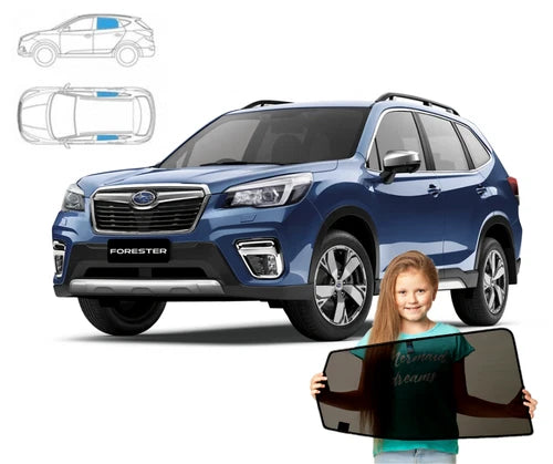 Parasolare pentru Subaru Forester V 5 din 2019, parasolare din 2 piese cu magneți