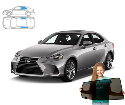 Parasolare pentru Lexus GS 4 IV Sedan, panouri spate 12'-20', 2 bucăți