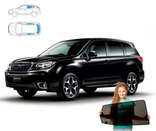 Parasolare pentru Subaru Forester 4, panouri spate 12'-18' + lunetă