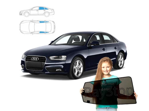 Parasolare pentru Audi A4 B8 Sedan, anii model 2007-2015, set de 4 piese cu magneți