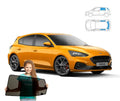 Parasolar pentru Ford Focus MK4 HB 2018, set 3 piese cu magneți