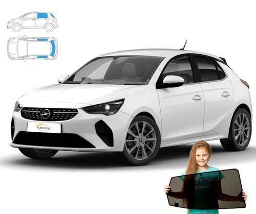 Parasolare pentru Opel Corsa F 2019, parasolare + lunetă