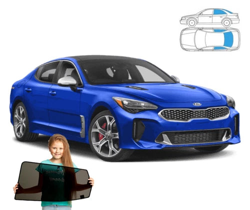 Parasolare pentru Kia Stinger 2017+ panouri spate + lunetă, set 3 piese