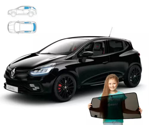 Parasolare pentru Renault Clio IV 4 Hatchback 12-20 Set de 5 parasolare cu magnet