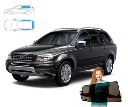 Parasolare pentru Volvo XC90 I 1 2002-2014, panouri spate + lunetă