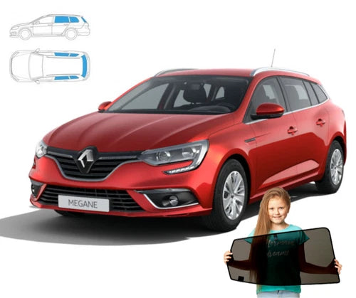 Parasolare pentru Renault Megane IV break 2015, panouri spate + lunetă