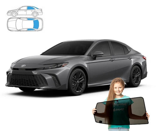 Parasolar pentru Toyota Camry 9 IX sedan din 2024 încoace - set de 3 piese cu magneți