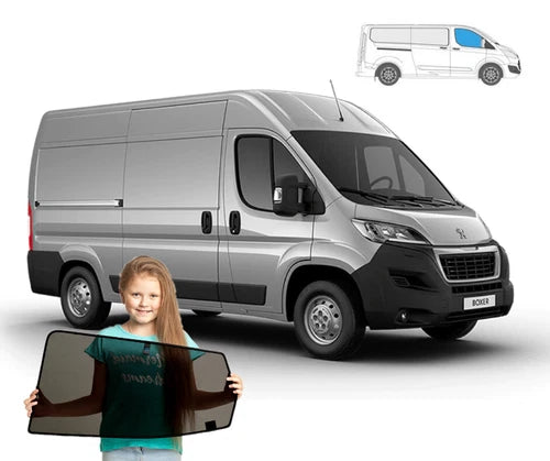 Parasolare pentru geamurile laterale față Peugeot Boxer II, set de 4 piese