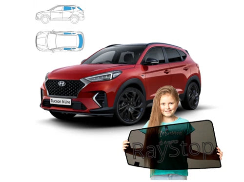 Parasolare pentru Hyundai Tucson III 3 2015+ panouri spate + lunetă