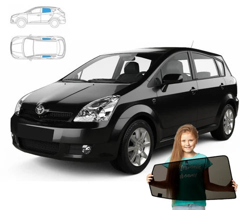 Parasolar pentru Toyota Corolla Verso 2 II 04-09, set 2 piese cu magneți