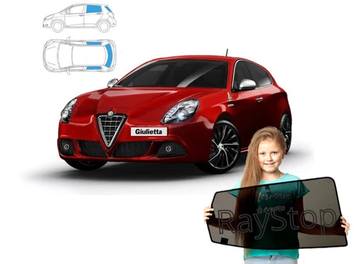 Parasolare pentru Alfa Romeo Giulietta, parasolare spate + lunetă, set de 3