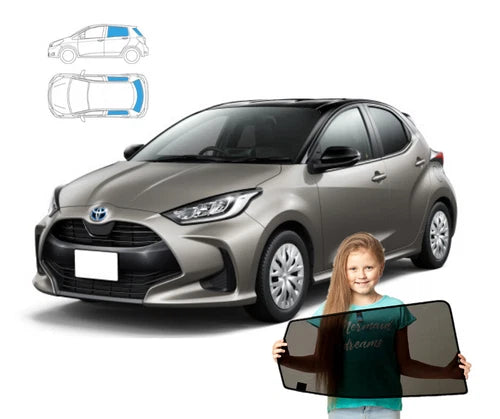 Parasolare pentru Toyota Yaris 4 IV cu 5 uși din 2019, set de 3 piese