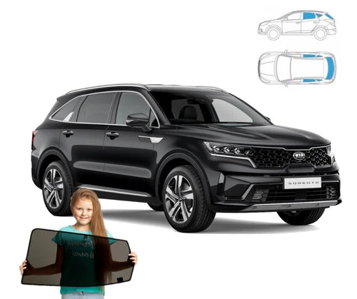 Parasolar pentru Kia Sorento 4 IV SUV 2020 + lunetă, set 5 piese