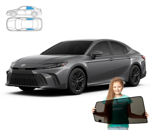 Parasolar pentru Toyota Camry 9 IX sedan din 2024 încoace - set de 2 piese cu magneți