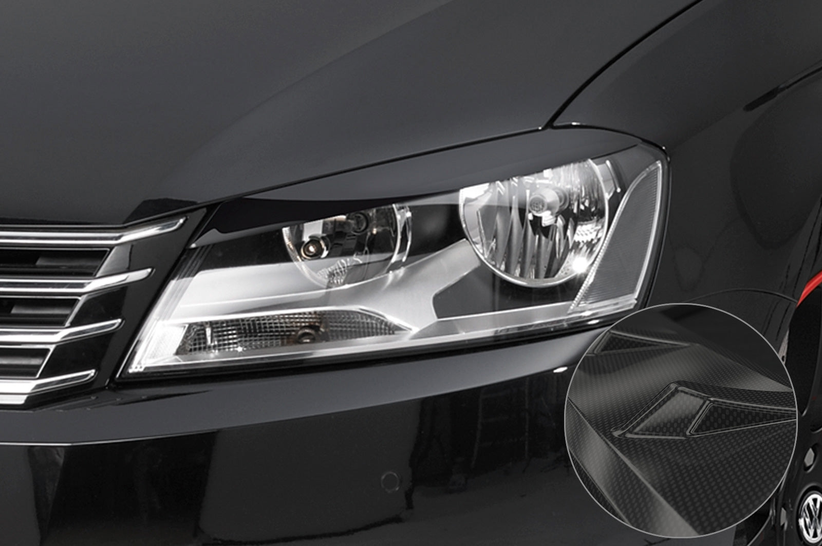 Capace faruri cu aspect de carbon pentru VW Passat B7 SB142-C