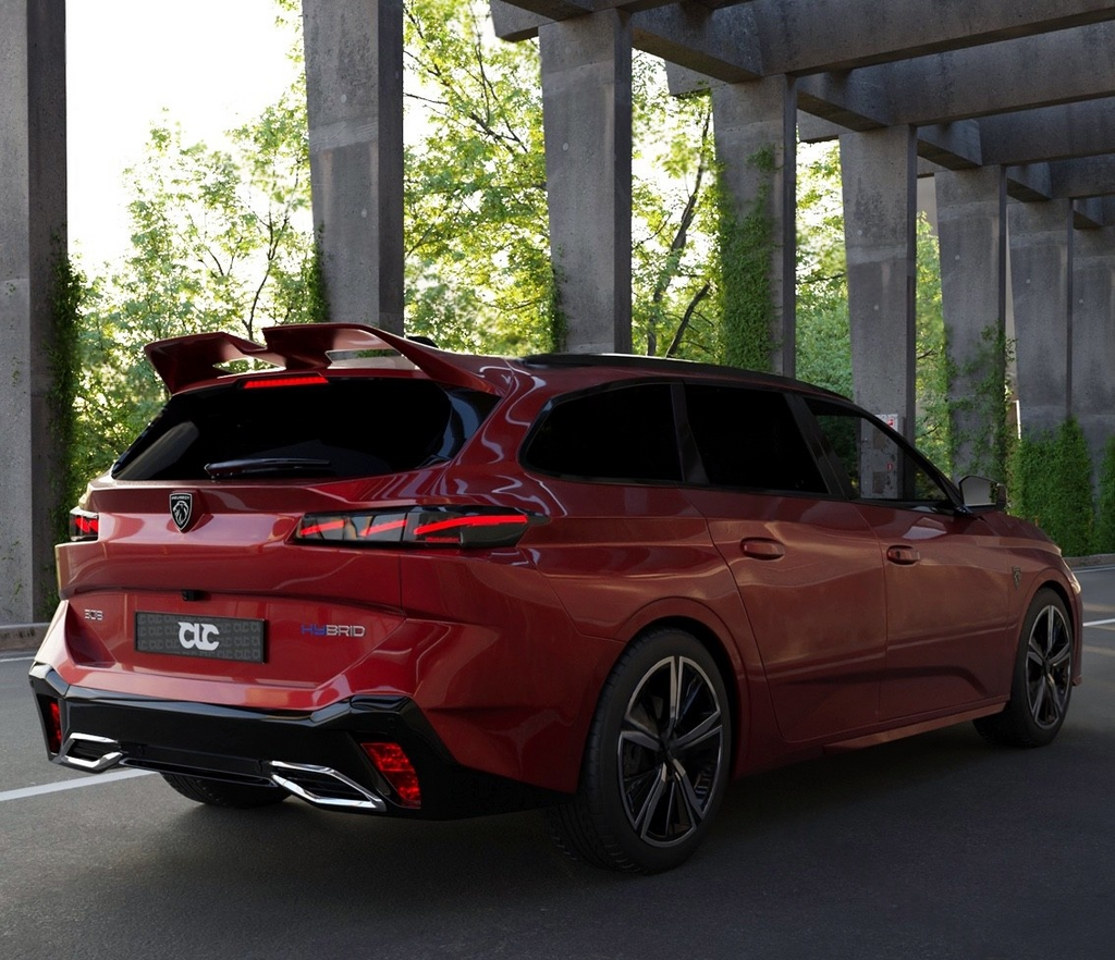 Eleron luneta portbagaj PEUGEOT 308 SW MK3 STATION WAGON 2021+ TFB TUNING