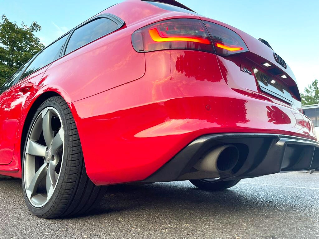 Difuzor bara spate fusta spoiler lip AUDI A4 B8 2012-2015 SEDAN AVANT cu bara SLINE aspect RS TFB TUNING