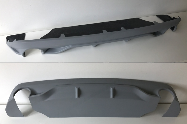 Difuzor bara spate fusta spoiler lip Peugeot 308 MK2 Hatchback 5 usi aspect GTI din 2013+ TFB TUNING